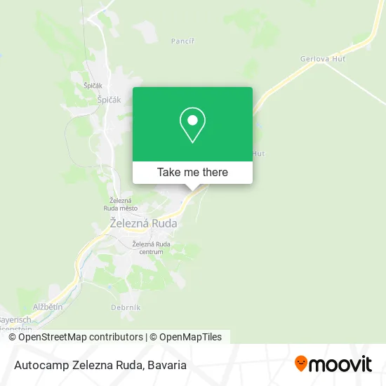 Карта Autocamp Zelezna Ruda
