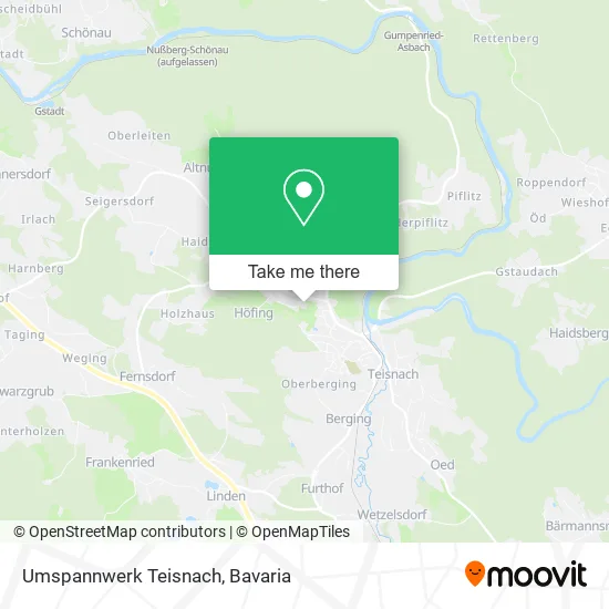 Карта Umspannwerk Teisnach