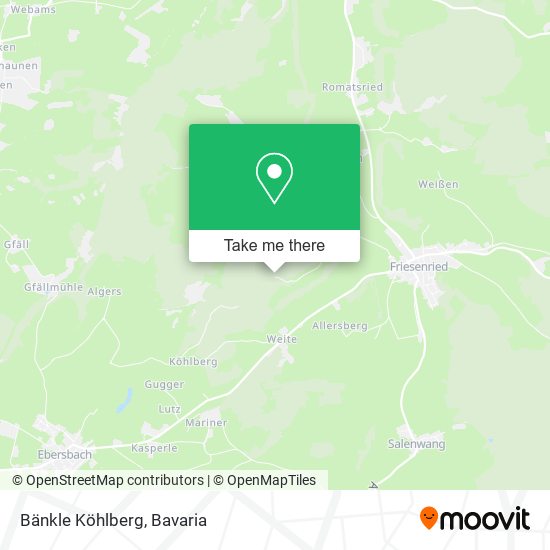 Bänkle Köhlberg map