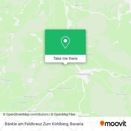 Bänkle am Feldkreuz Zum Köhlberg map