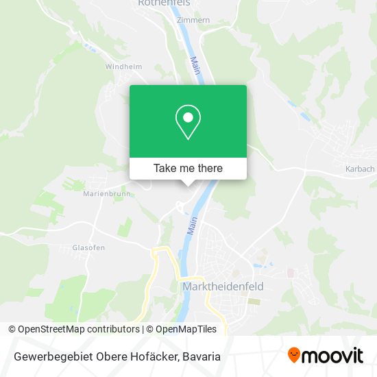 Gewerbegebiet Obere Hofäcker map