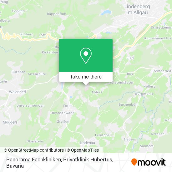 Panorama Fachkliniken, Privatklinik Hubertus map