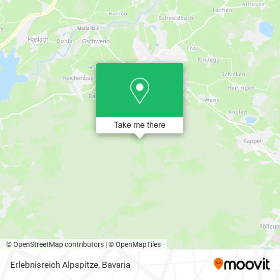 Карта Erlebnisreich Alpspitze