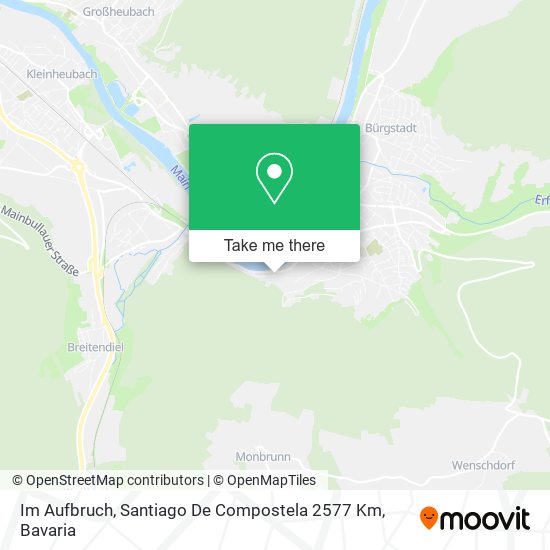 Im Aufbruch, Santiago De Compostela 2577 Km map