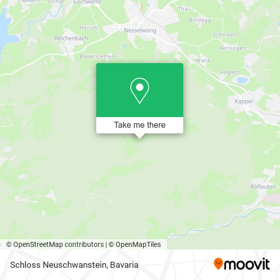 Schloss Neuschwanstein map