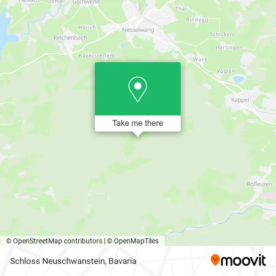 Карта Schloss Neuschwanstein