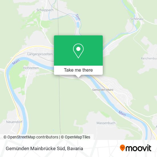 Gemünden Mainbrücke Süd map