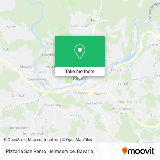 Pizzaria San Remo Heimservice map