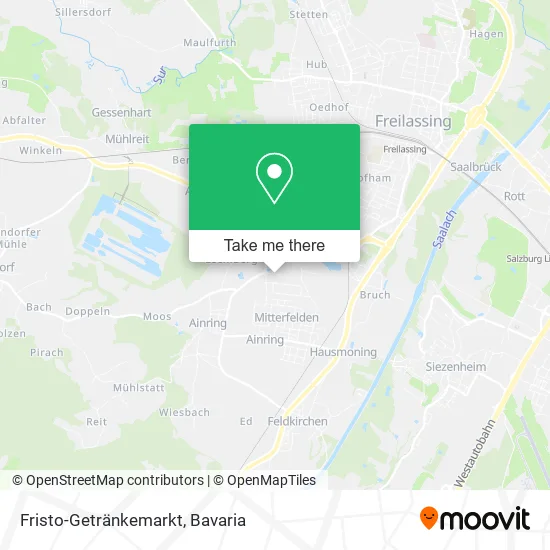 Карта Fristo-Getränkemarkt