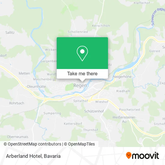 Arberland Hotel map