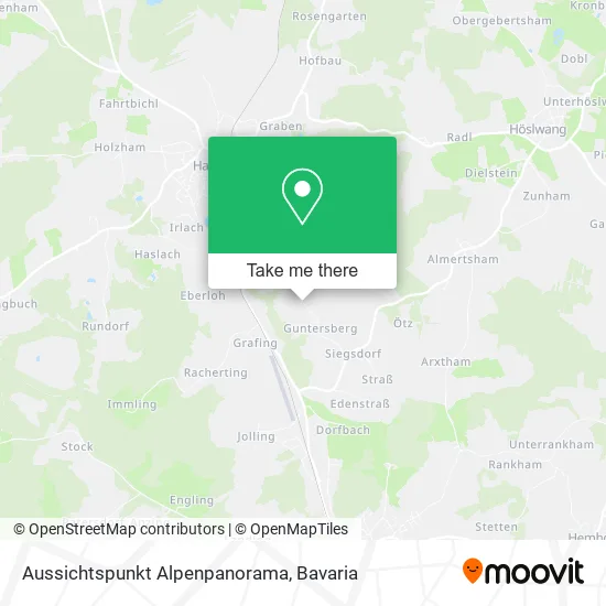 Карта Aussichtspunkt Alpenpanorama