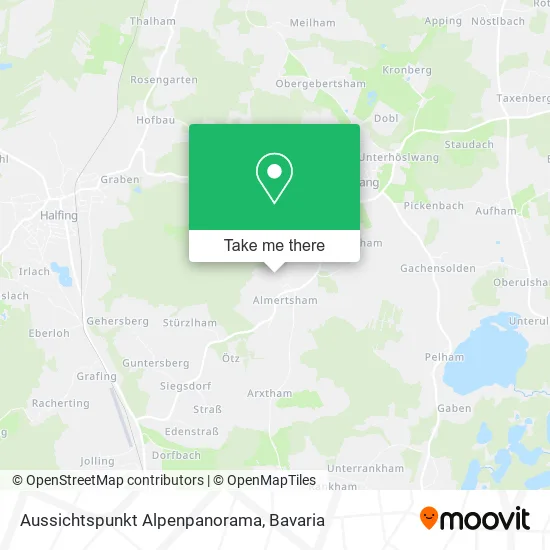 Карта Aussichtspunkt Alpenpanorama