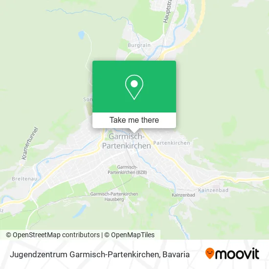 Карта Jugendzentrum Garmisch-Partenkirchen