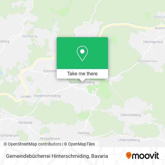 Gemeindebücherrei Hinterschmiding map