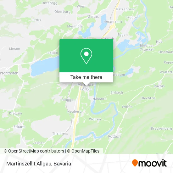 Карта Martinszell I.Allgäu