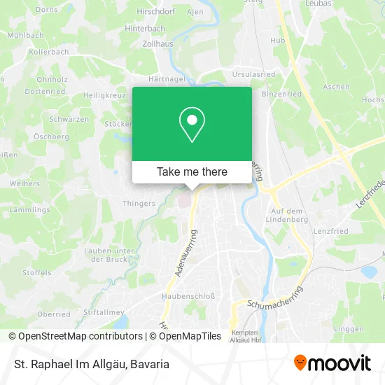 Карта St. Raphael Im Allgäu