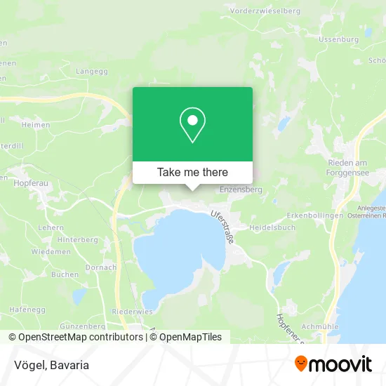 Карта Vögel