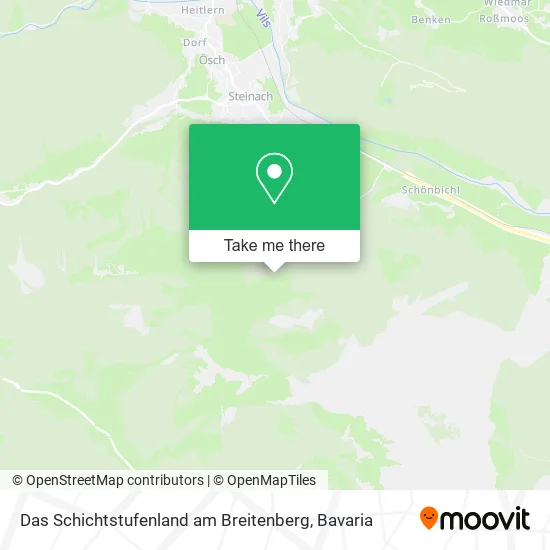 Карта Das Schichtstufenland am Breitenberg
