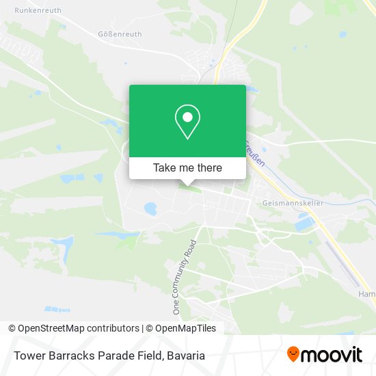 Tower Barracks Parade Field map