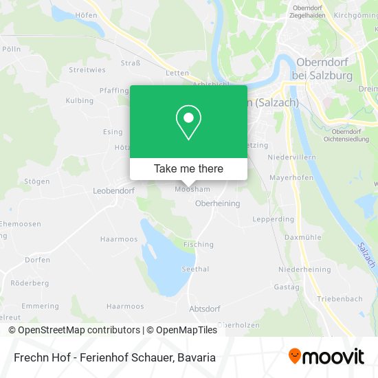 Карта Frechn Hof - Ferienhof Schauer