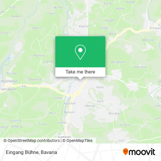 Карта Eingang Bühne