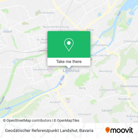 Geodätischer Referenzpunkt Landshut map