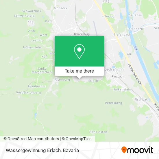 Карта Wassergewinnung Erlach