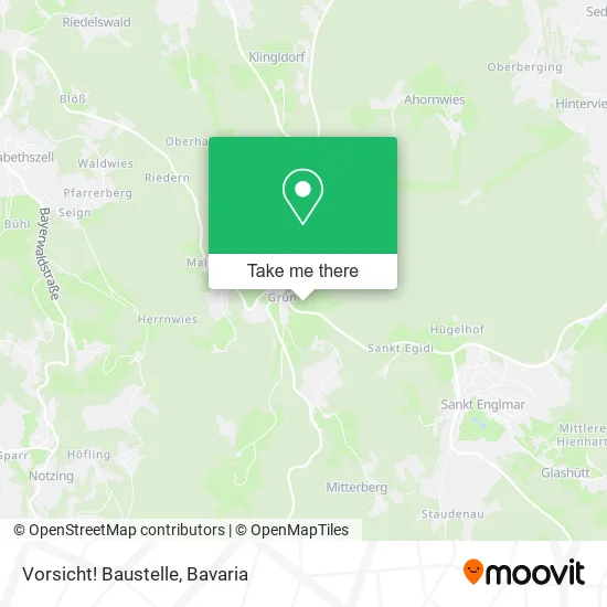 Карта Vorsicht! Baustelle