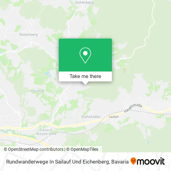 Карта Rundwanderwege In Sailauf Und Eichenberg