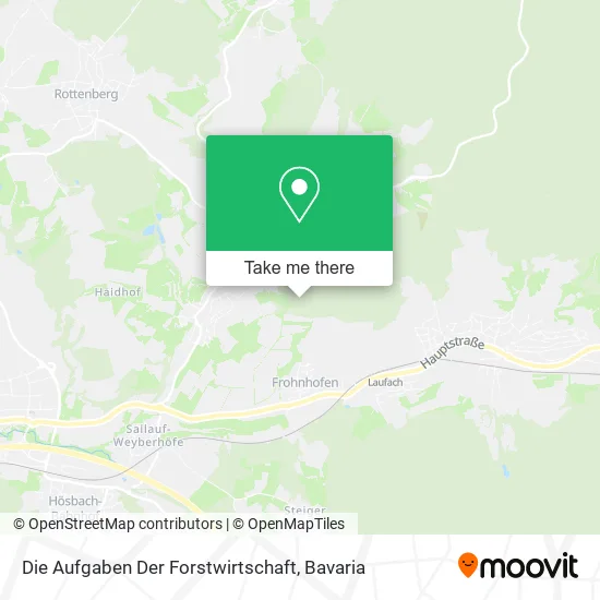 Карта Die Aufgaben Der Forstwirtschaft