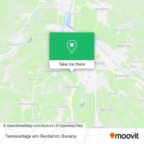 Tennisanlage am Illerdamm map