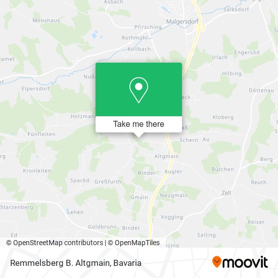 Remmelsberg B. Altgmain map