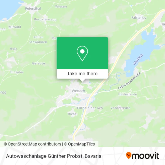 Карта Autowaschanlage Günther Probst