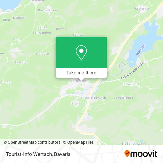 Карта Tourist-Info Wertach