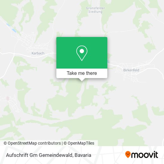 Aufschrift Gm Gemeindewald map