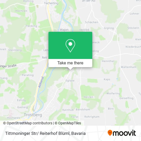 Tittmoninger Str/ Reiterhof Blüml map