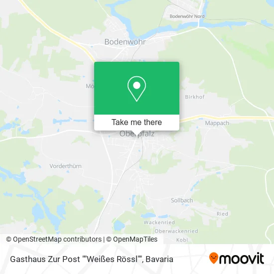 Карта Gasthaus Zur Post ""Weißes Rössl""