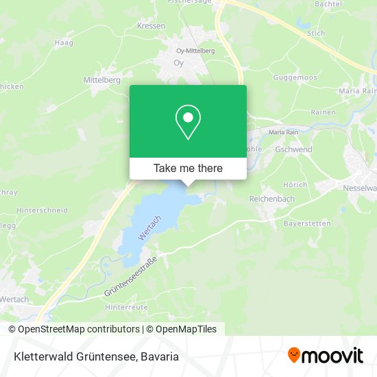 Карта Kletterwald Grüntensee