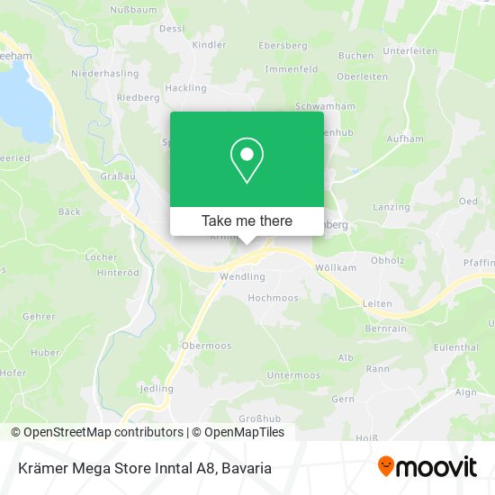 Krämer Mega Store Inntal A8 map