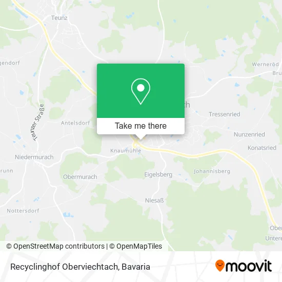 Карта Recyclinghof Oberviechtach