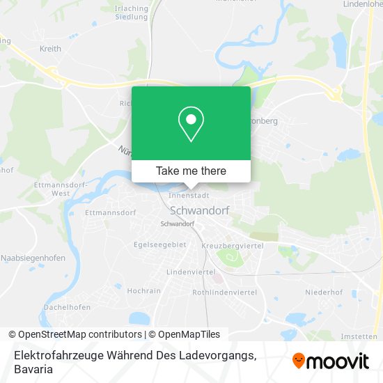 Карта Elektrofahrzeuge Während Des Ladevorgangs