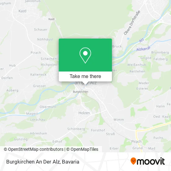 Карта Burgkirchen An Der Alz