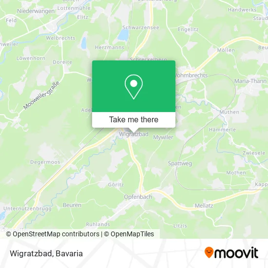Карта Wigratzbad