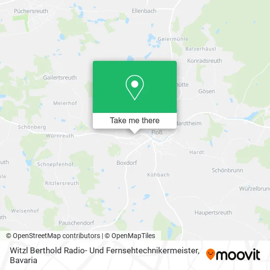 Карта Witzl Berthold Radio- Und Fernsehtechnikermeister