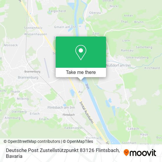 Deutsche Post Zustellstützpunkt 83126 Flintsbach map