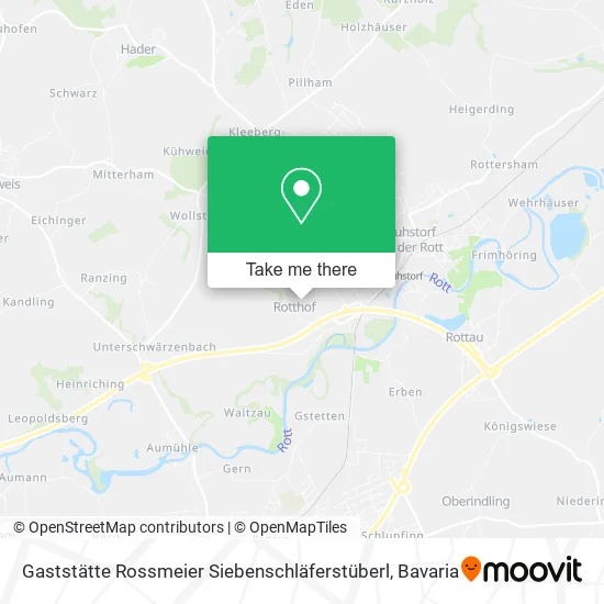 Карта Gaststätte Rossmeier Siebenschläferstüberl