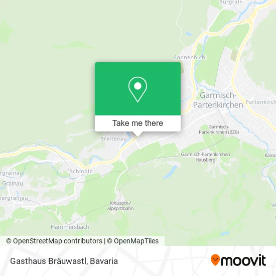Карта Gasthaus Bräuwastl