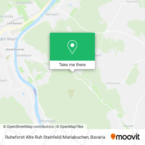 Карта Ruheforst Alte Ruh Steinfeld / Mariabuchen