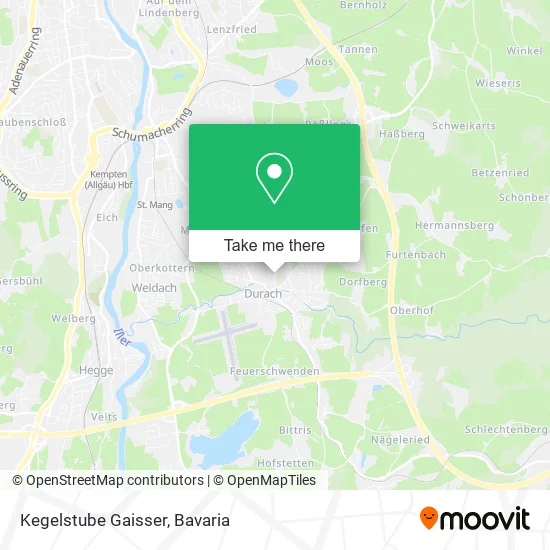 Карта Kegelstube Gaisser