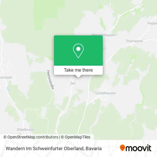 Wandern Im Schweinfurter Oberland map